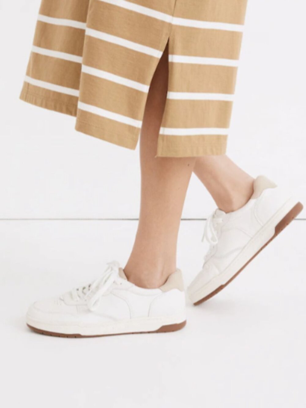 Madewell Court Sneakers -- White Leather New in Box